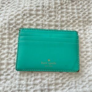 Kate Spade Teal Card Holder